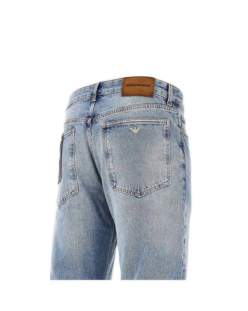 Emporio Armani Blue J101 Denim Jeans for men