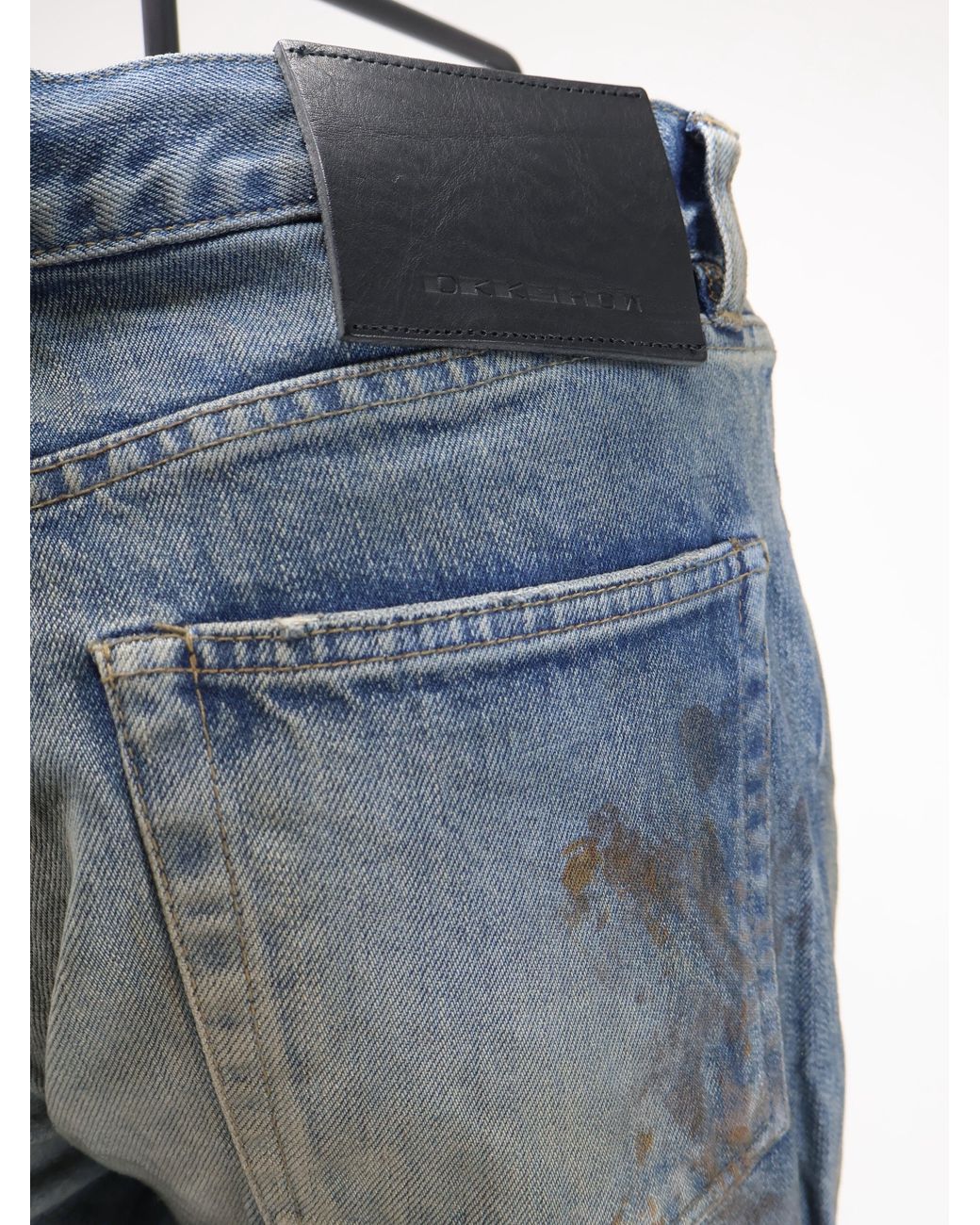 Rick Owens Blue Jeans With Used Effect for men
