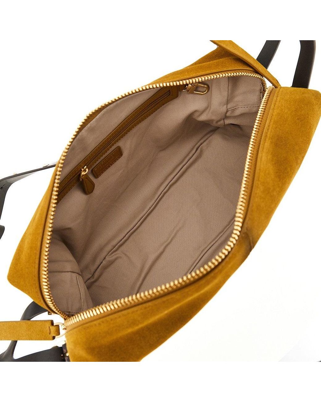 Pinko Brown Suede Leather Medium 'Keeper' Shoulder Bag