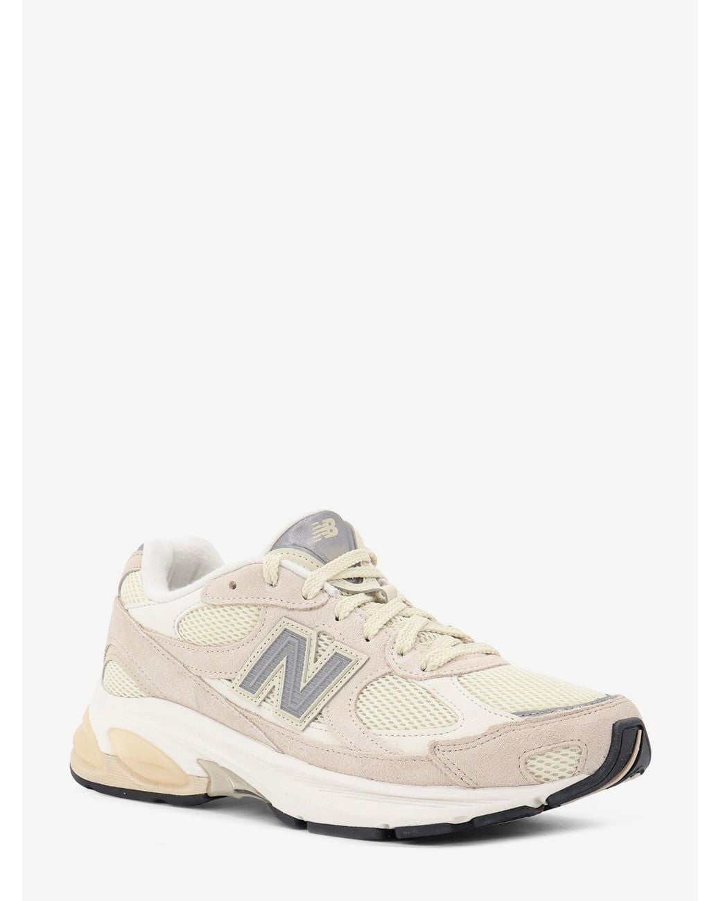 New Balance White U2010 Mesh And Suede Sneakers With Side Logo for men