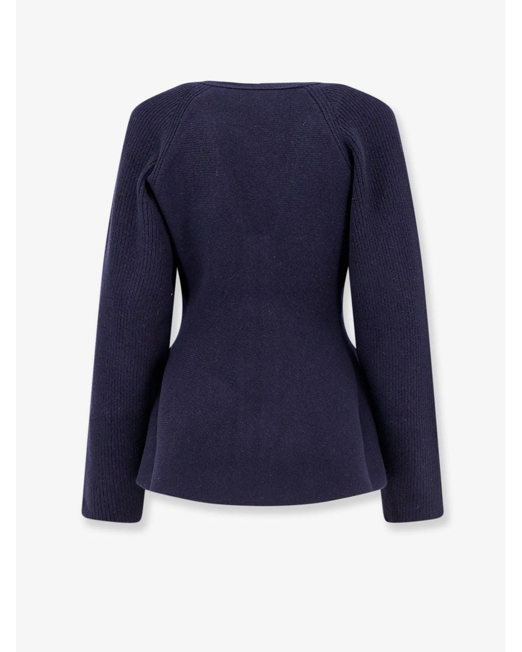 Nude Blue Wool Blend Cardigan