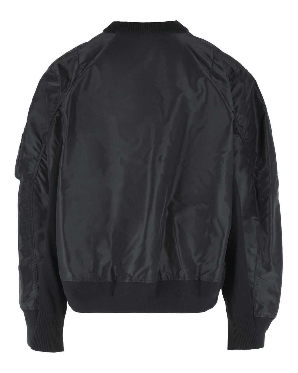 Sacai Black Cotton Blend Sweater for men