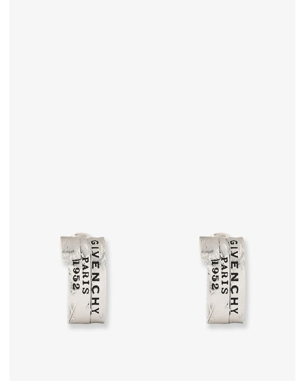 Givenchy White Tape Earrings