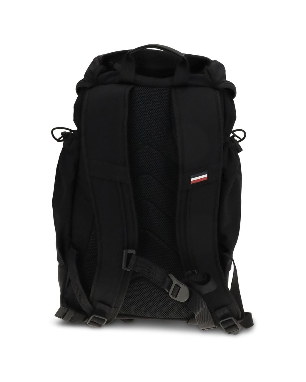 Moncler Black Leather-Trimmed Backpack for men