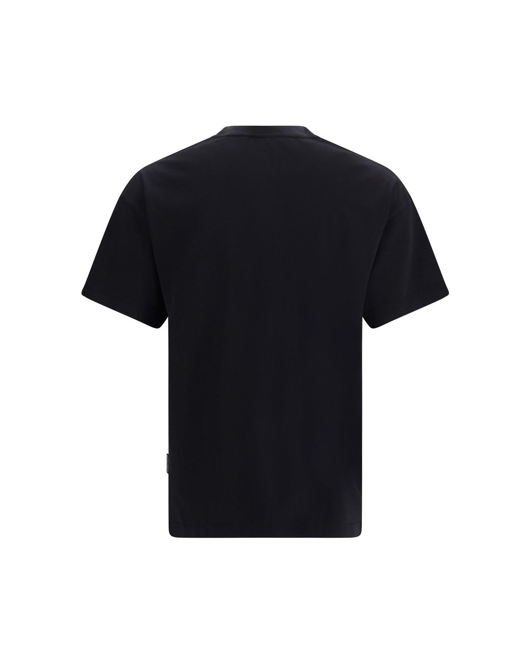 Palm Angels Black Stamp T-Shirt With Logo for men