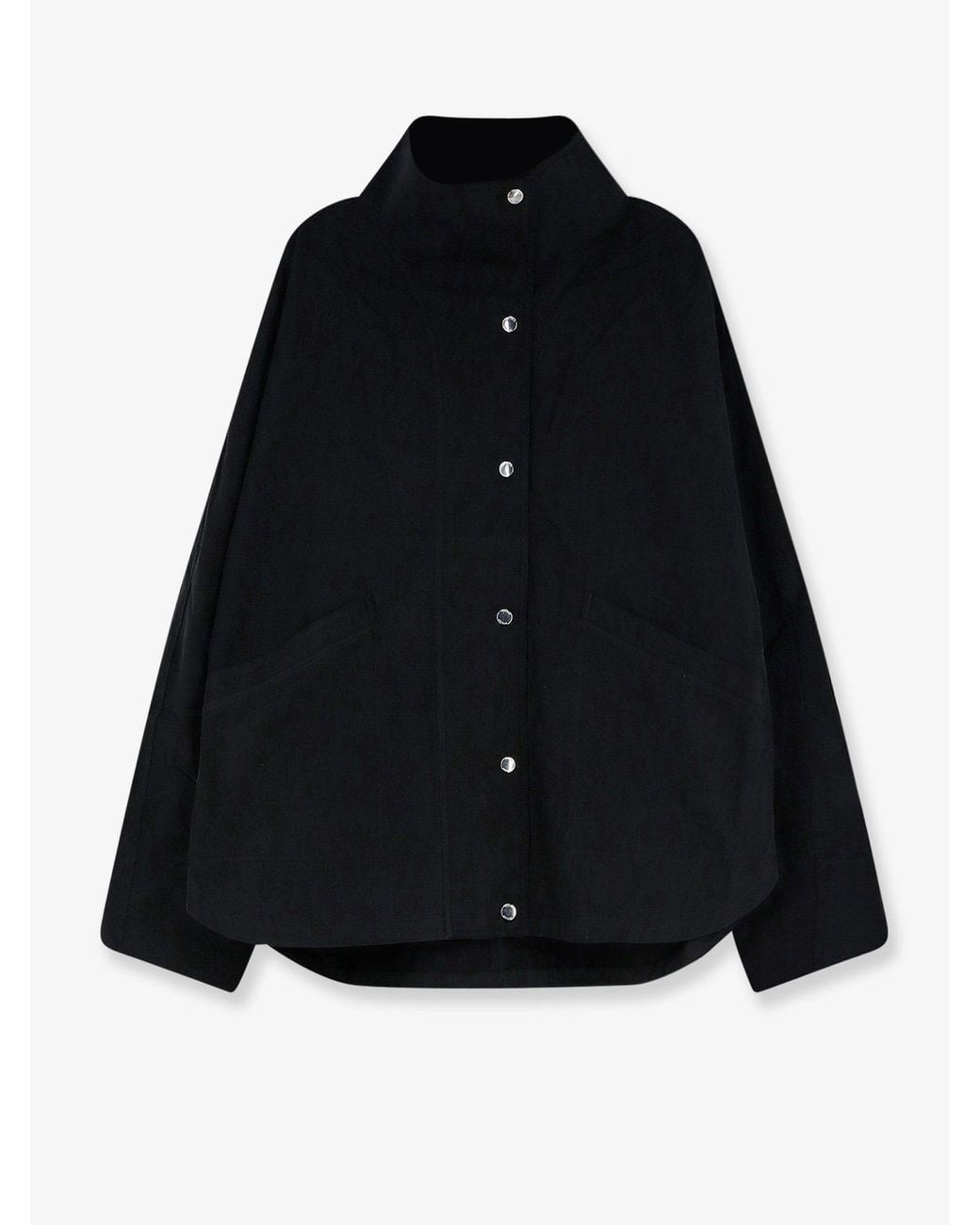 Totême Black Summer Cotton Blend Jacket