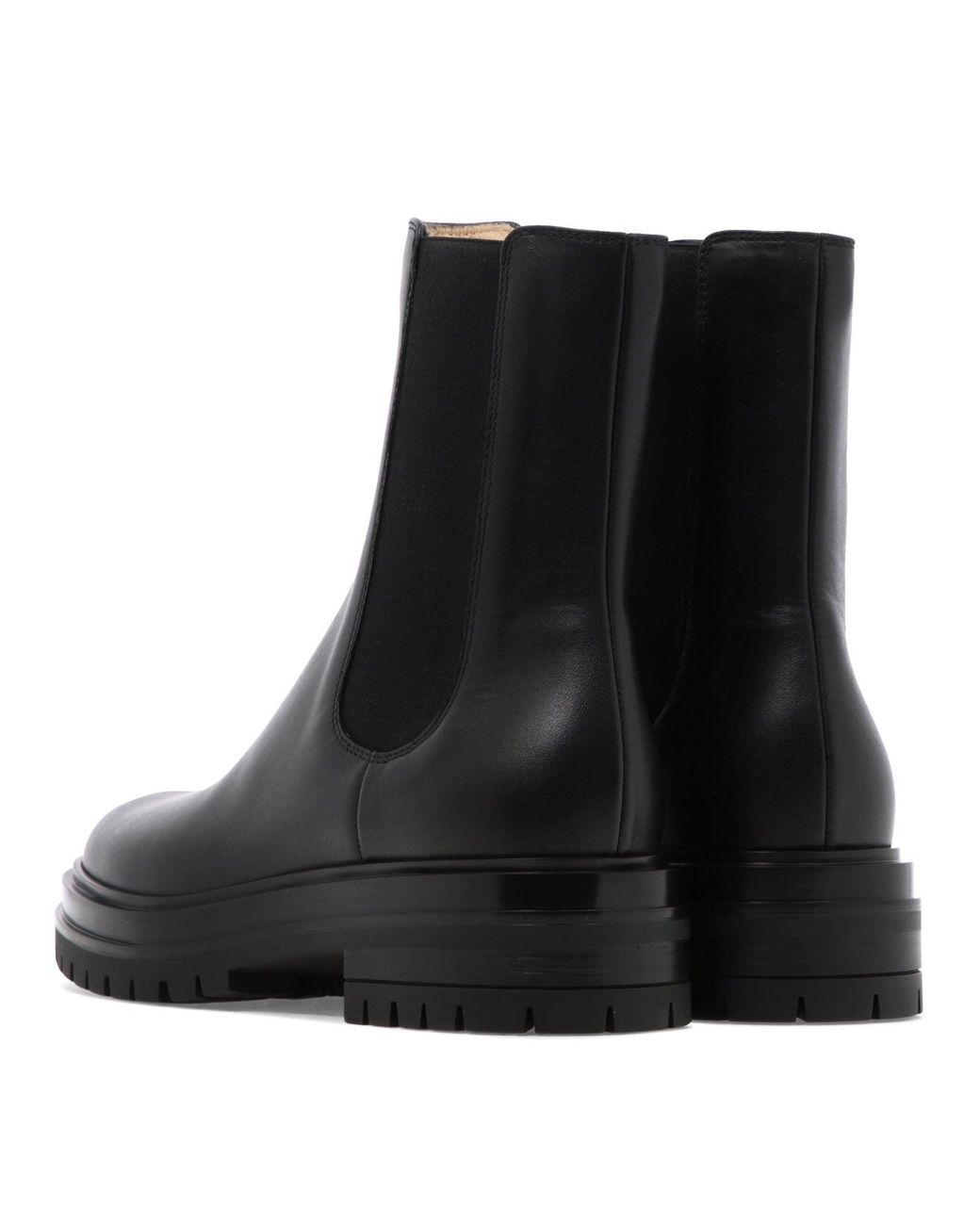 Gianvito Rossi Black "Chester" Ankle Boots