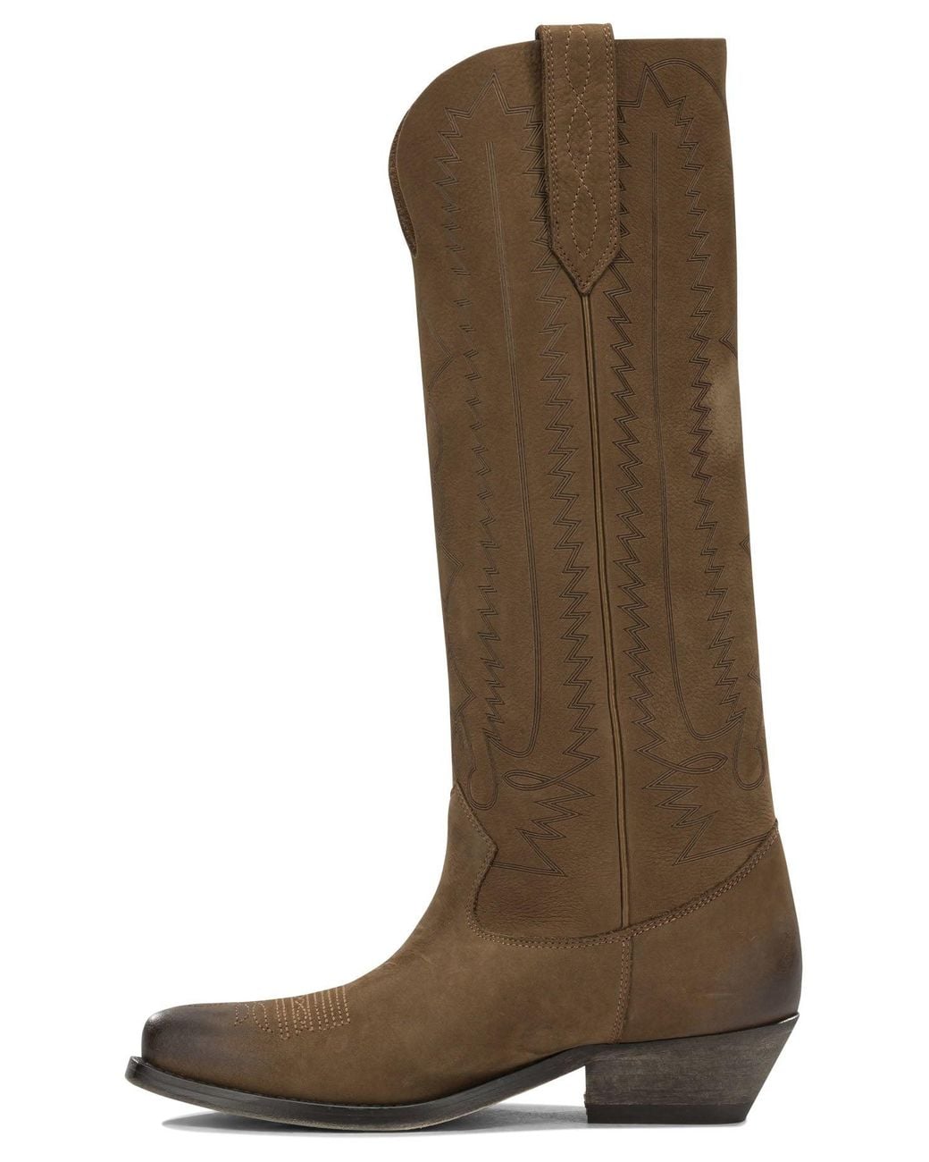 Golden Goose Deluxe Brand Brown "Wish Star" Cowboy Boots