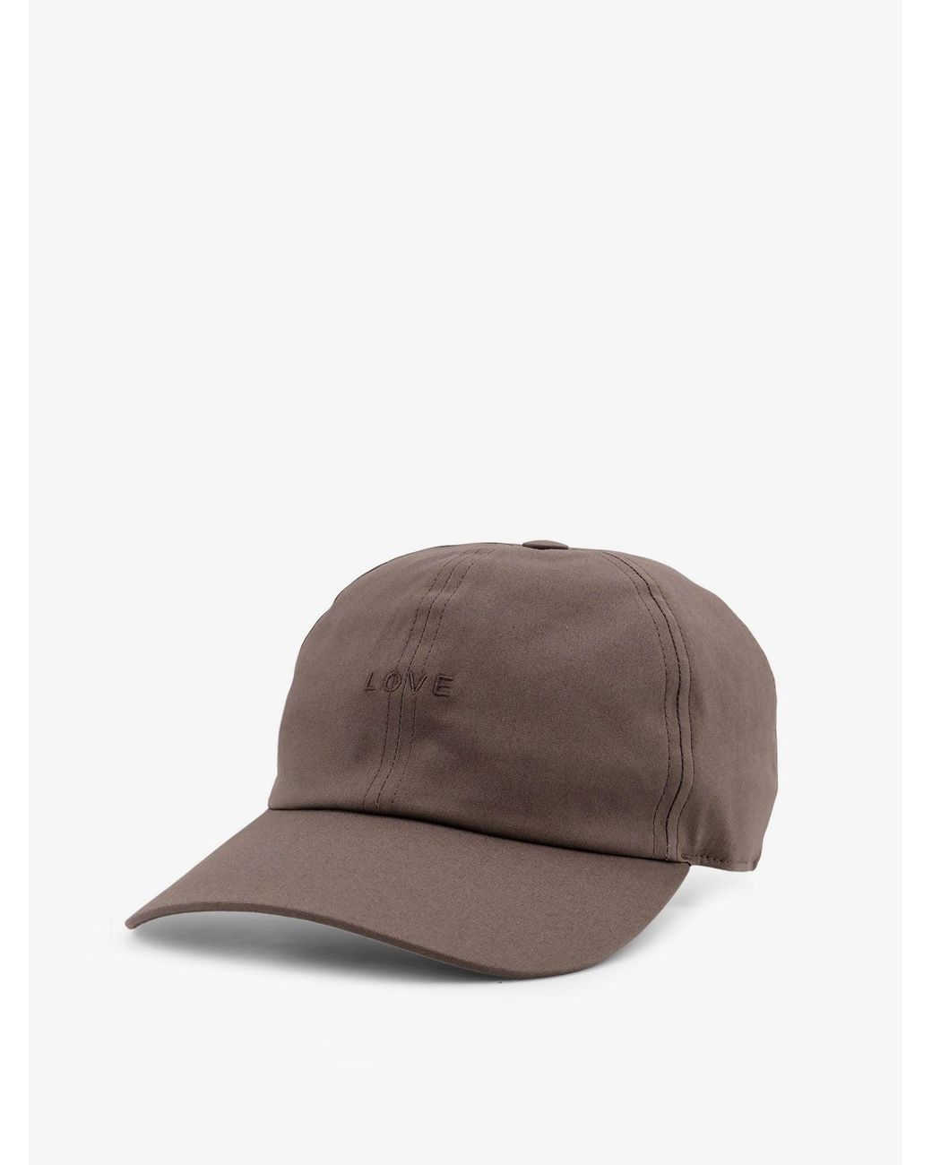 Rick Owens Brown Cotton Blend Hat for men