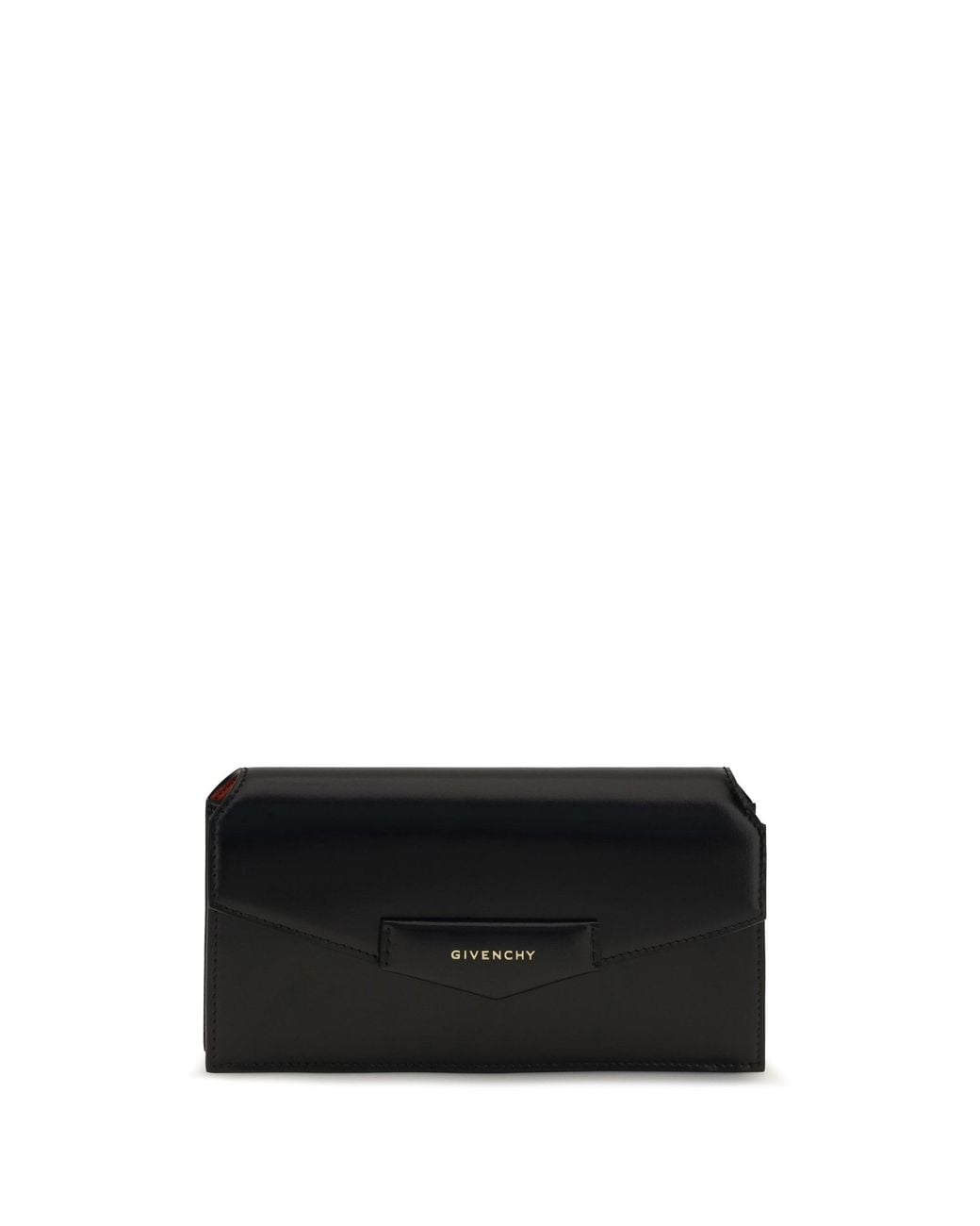 Givenchy Black Antigona Box Leather Pouch With Chain