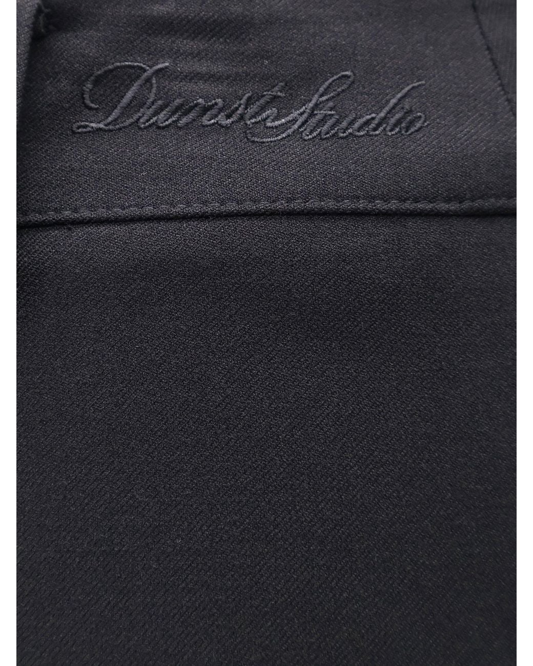 DUNST Black Lined Mini Skirt