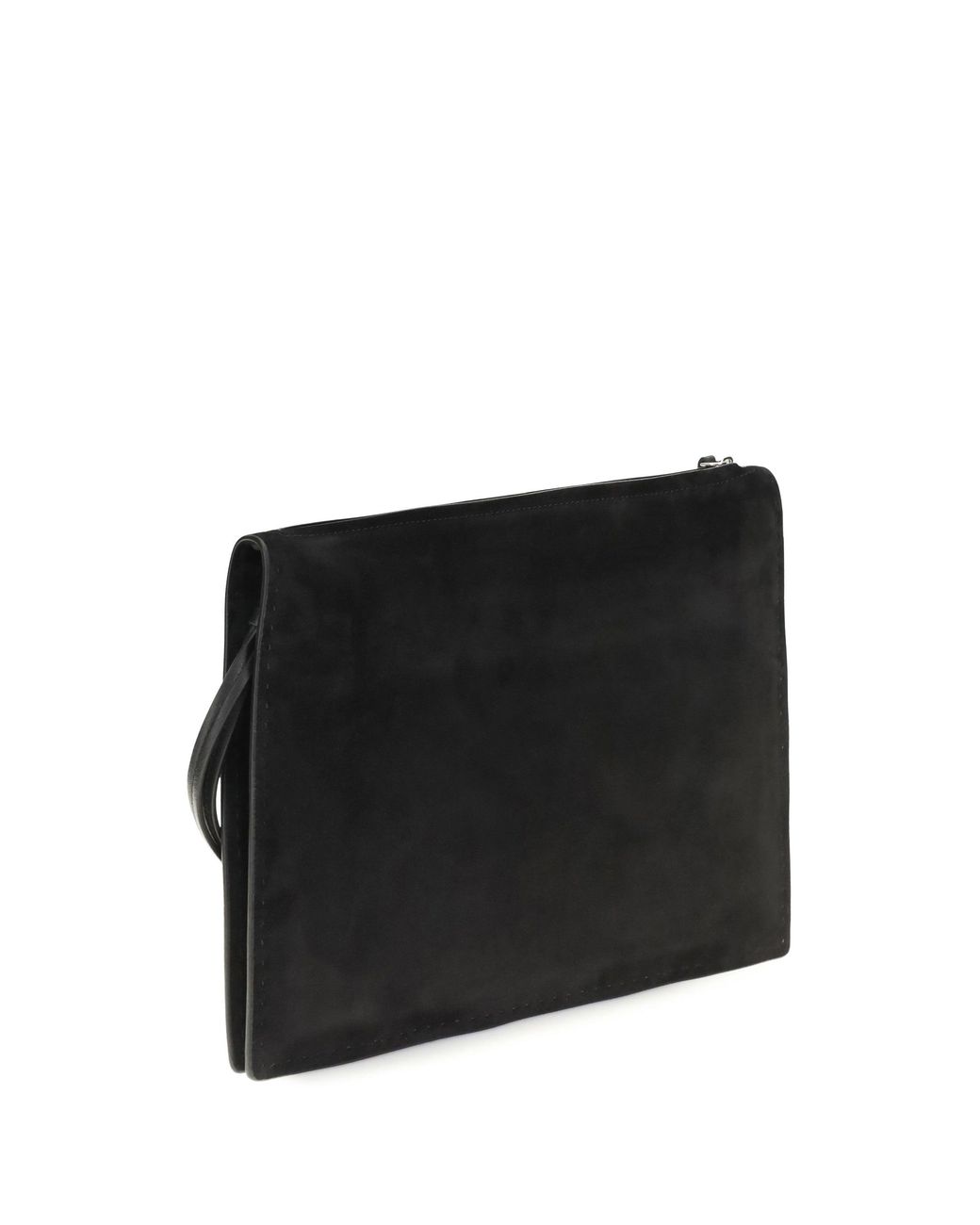 Phoebe Philo Black Glove Suede Clutch