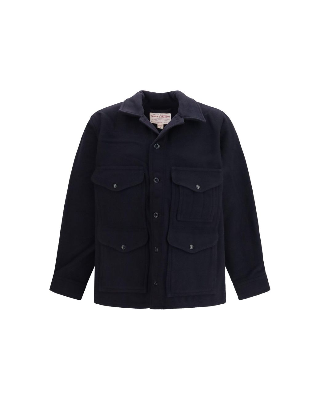 Filson Blue Mackinaw Cruiser Wool Jacket Dark for men