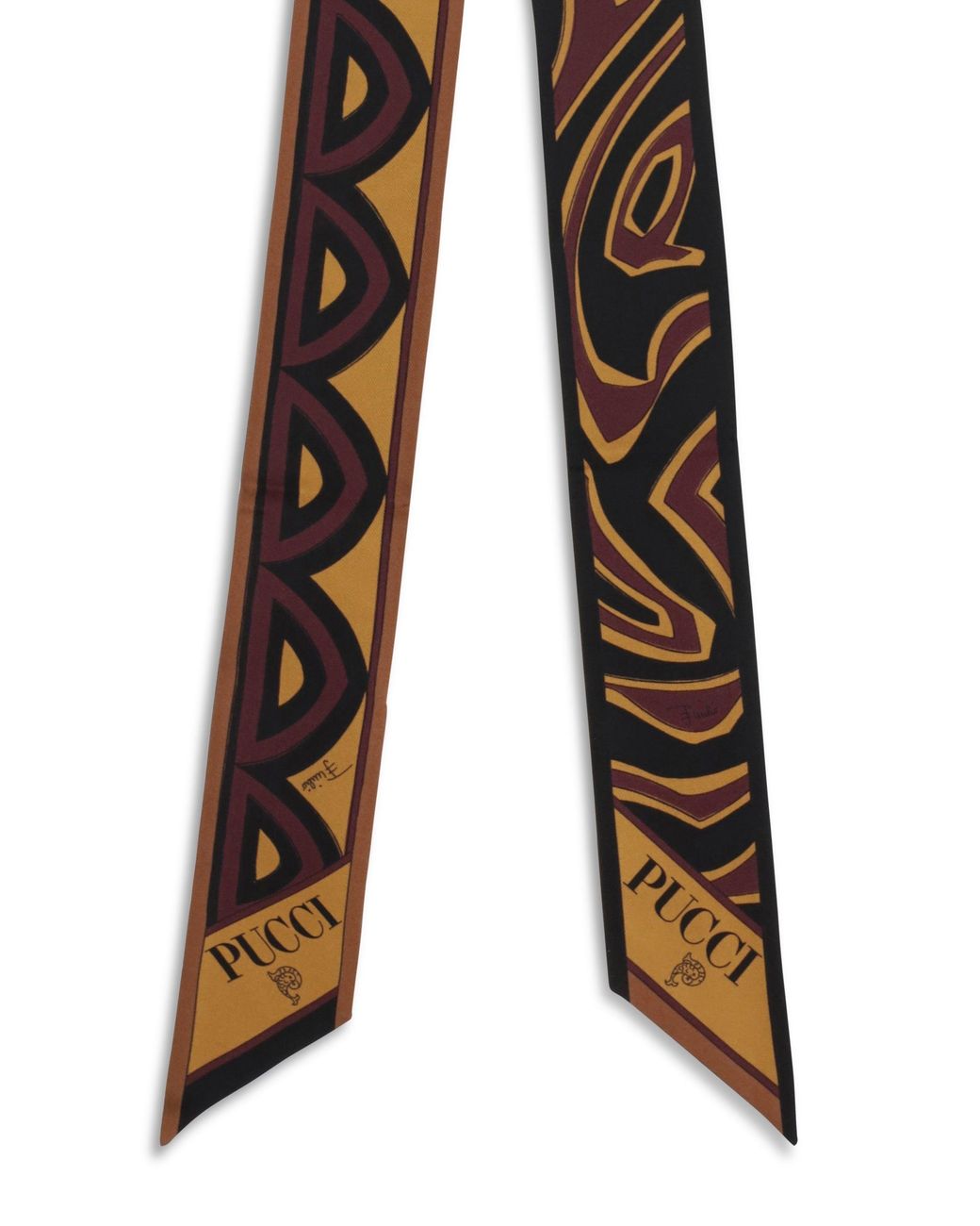 Emilio Pucci Natural Silk Twill Scarf