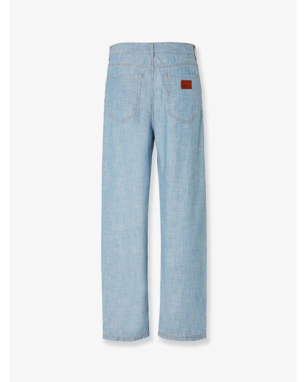 Fendi Blue High Waist Jeans for men