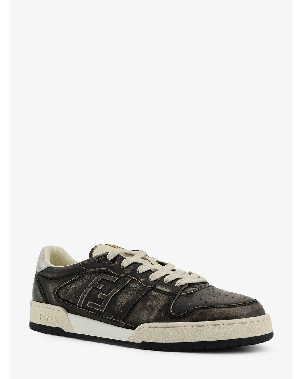 Fendi Black Match Low-Top Sneakers for men