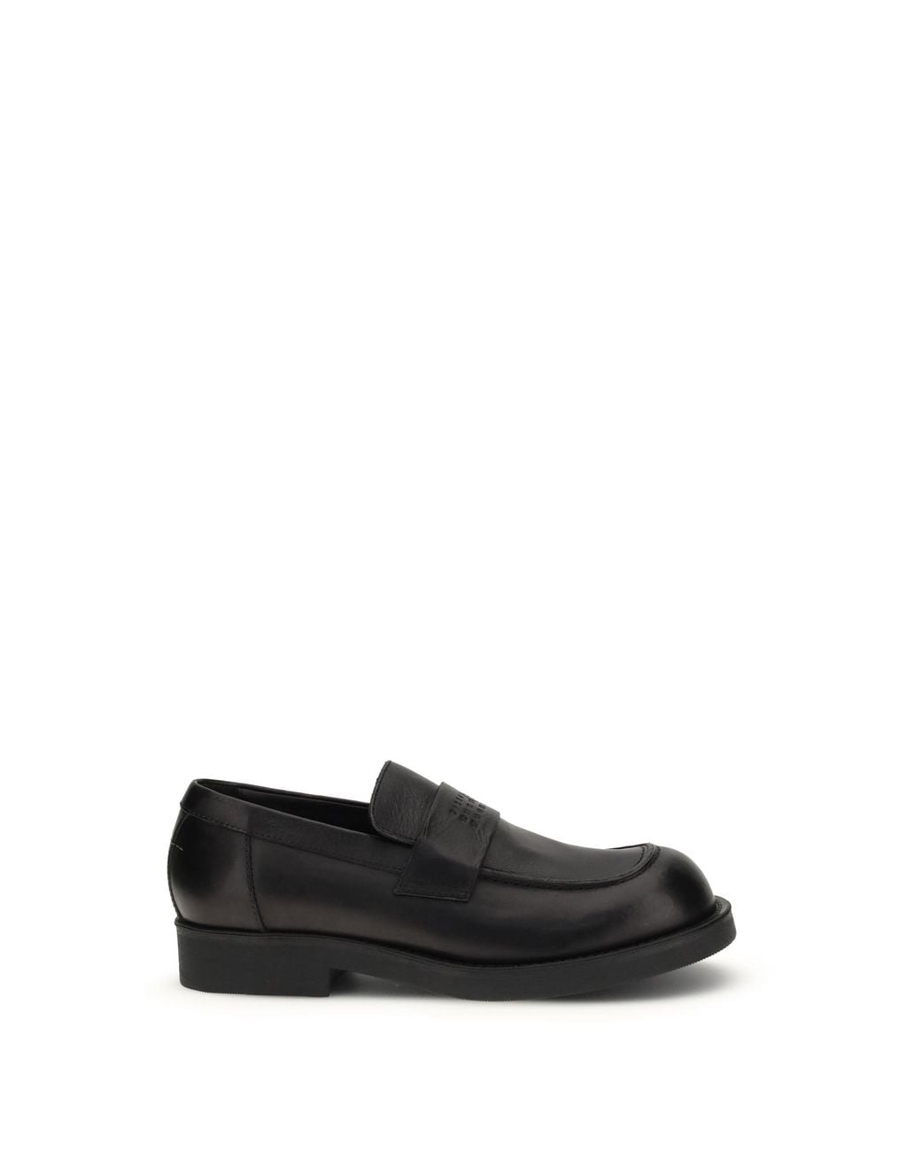 MM6 by Maison Margiela White Moccasins Calf Leather for men