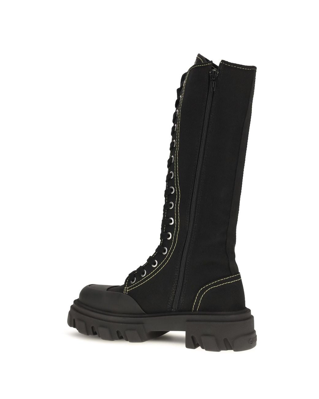 Ganni Black Trail Boots Tall