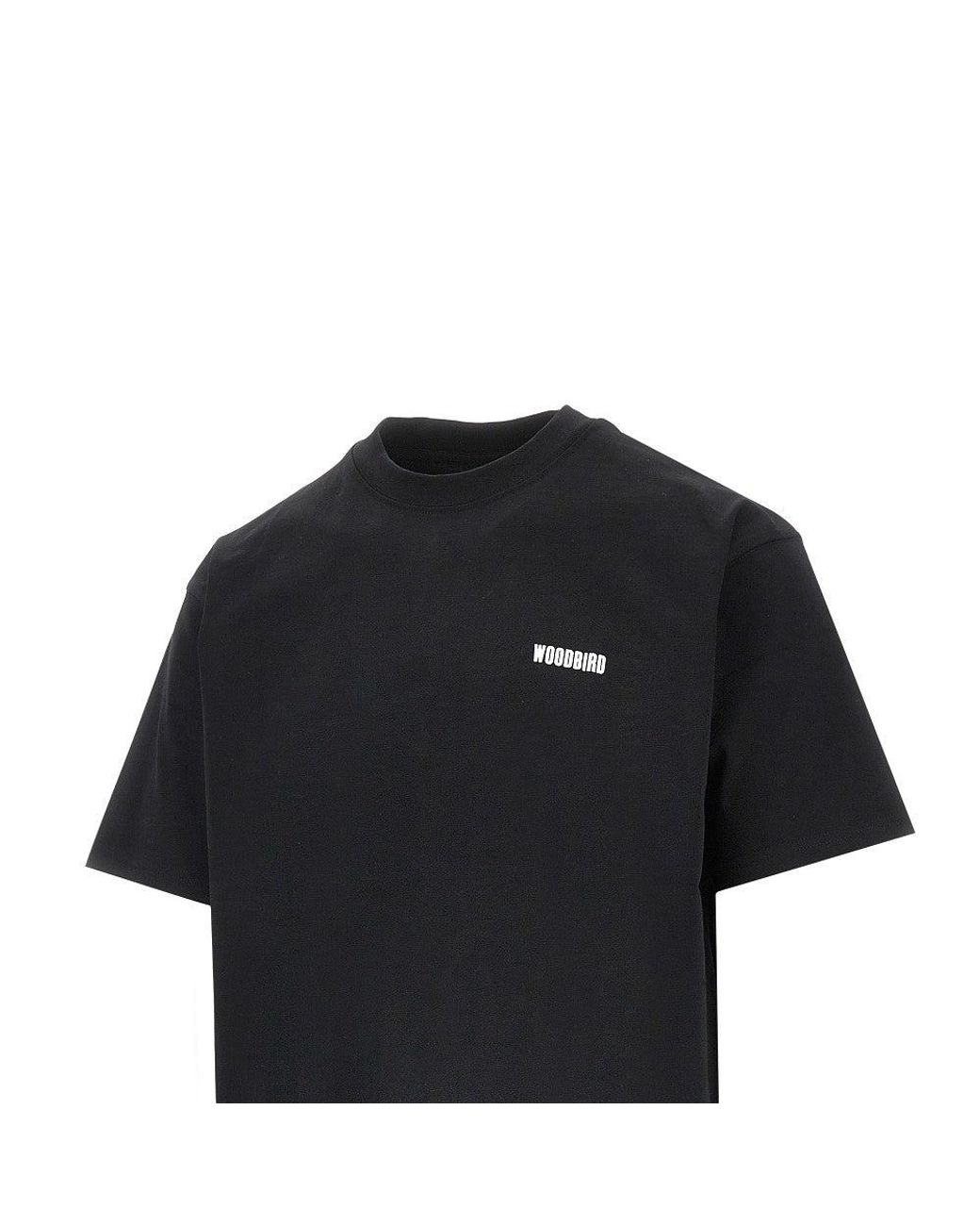 Woodbird Black 'Wbbaine Sea' T-Shirt for men