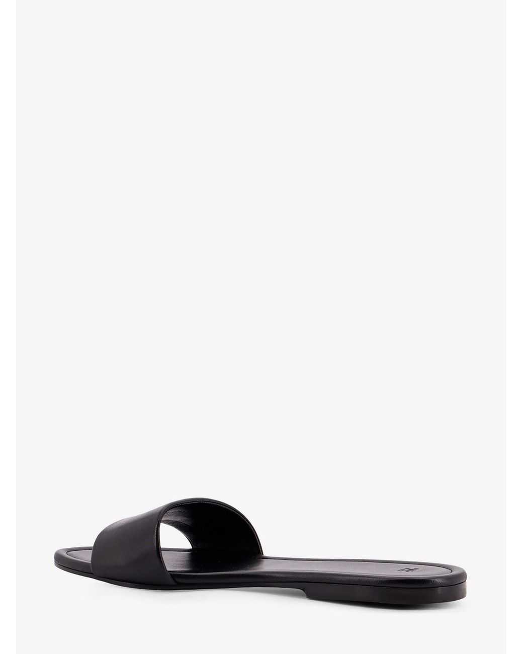 Céline White Coast Mule Leather Sandals