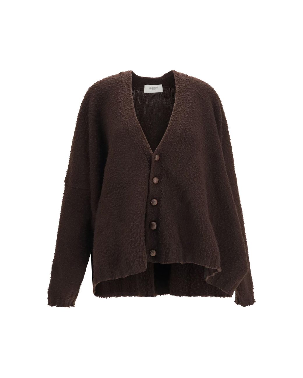 Golden Goose Deluxe Brand Brown Casentino-Effect Wool Cardigan