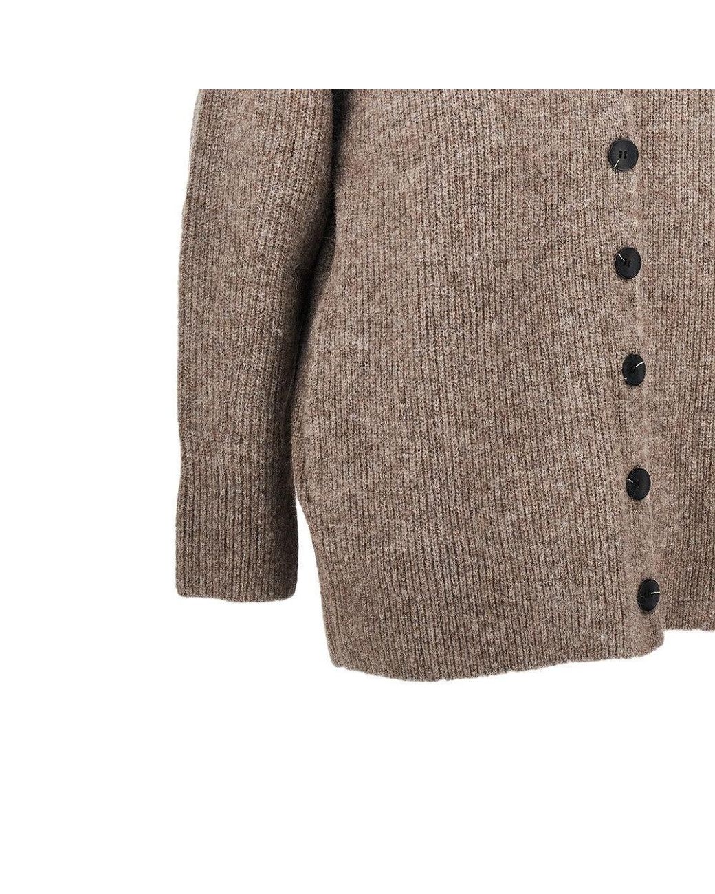 Emporio Armani Brown Knitted Cardigan