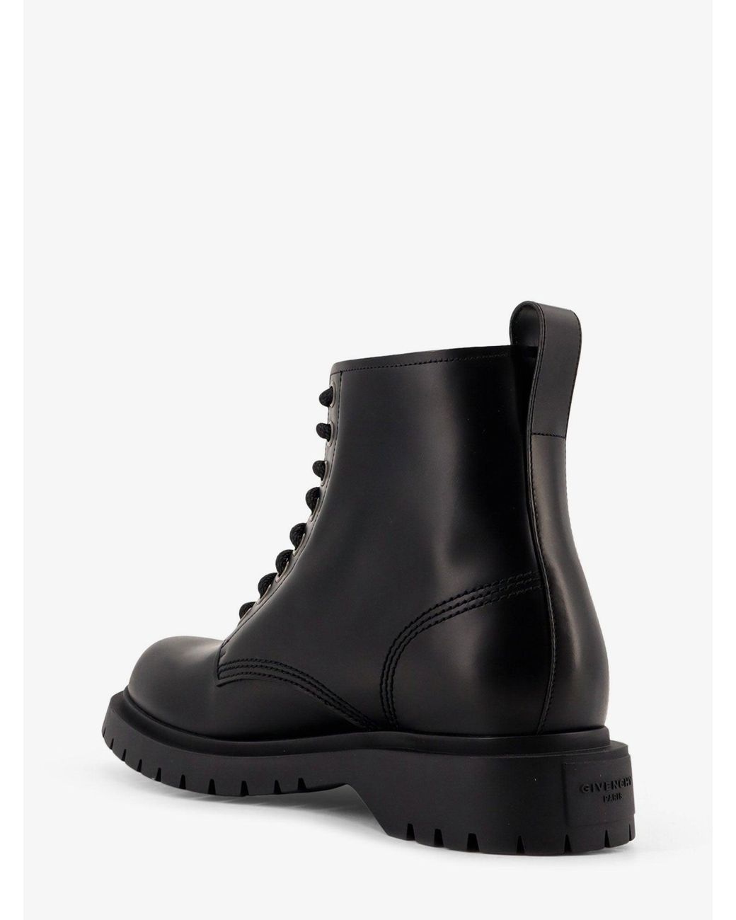 Givenchy Black Leather Ankle Boots for men