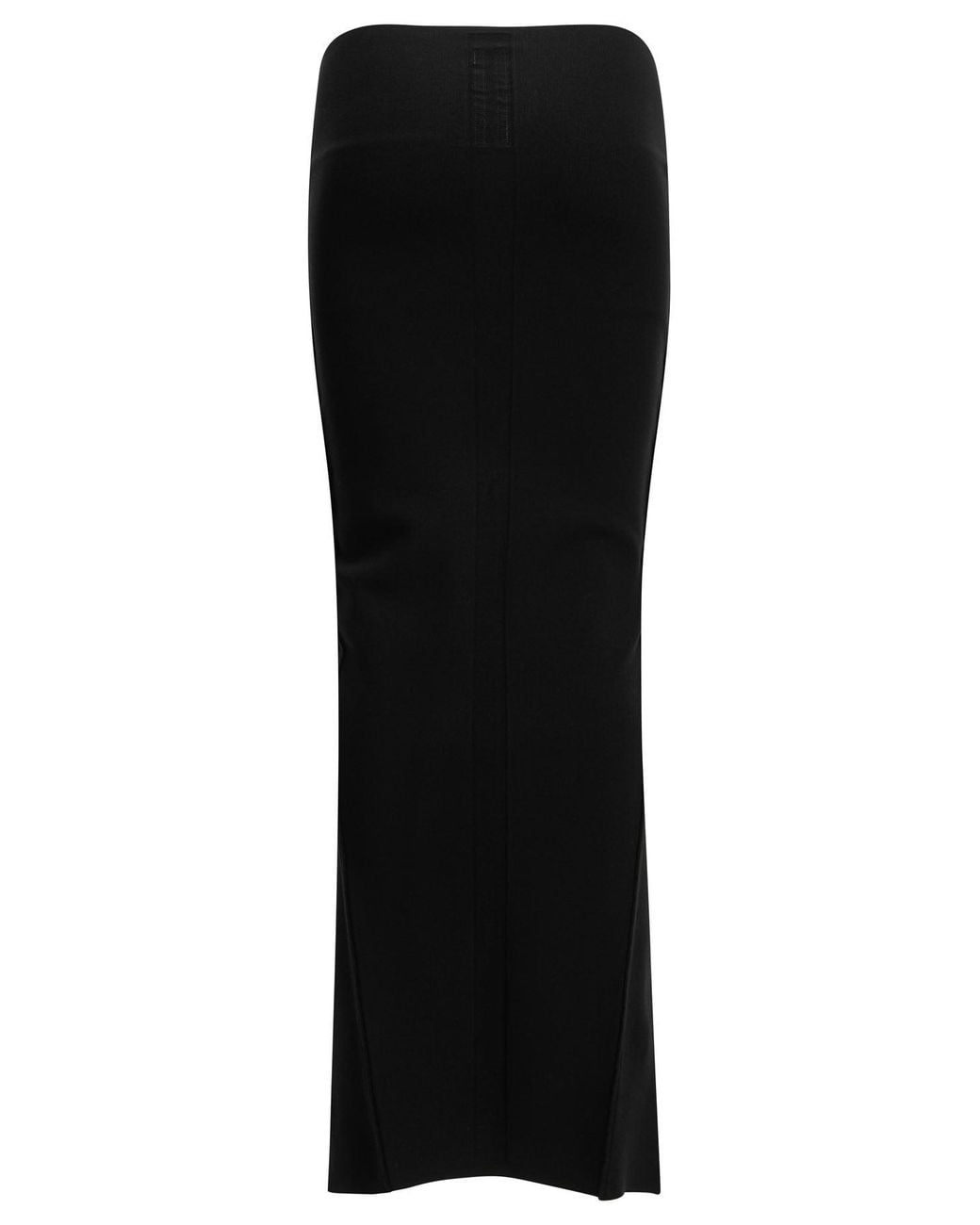 Rick Owens Black "Ankle" Long Skirt