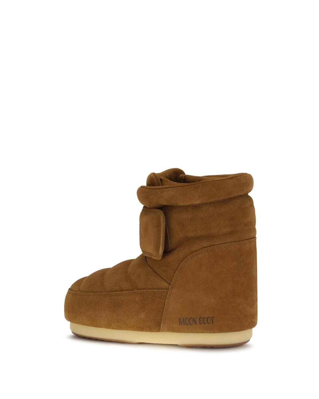 Moon Boot Brown Icon Strap Suede Boots