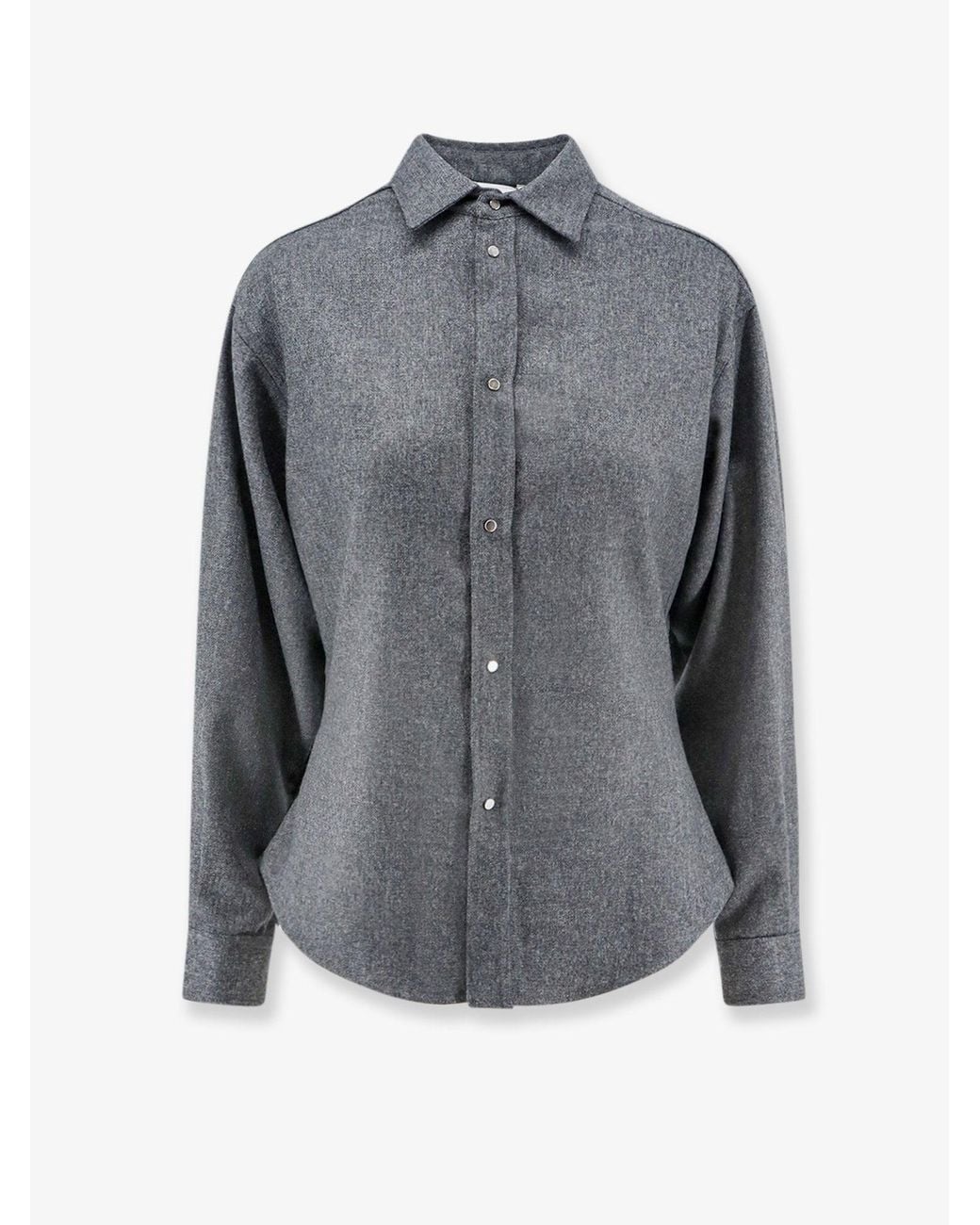 Nude Gray Wool Blend Shirt