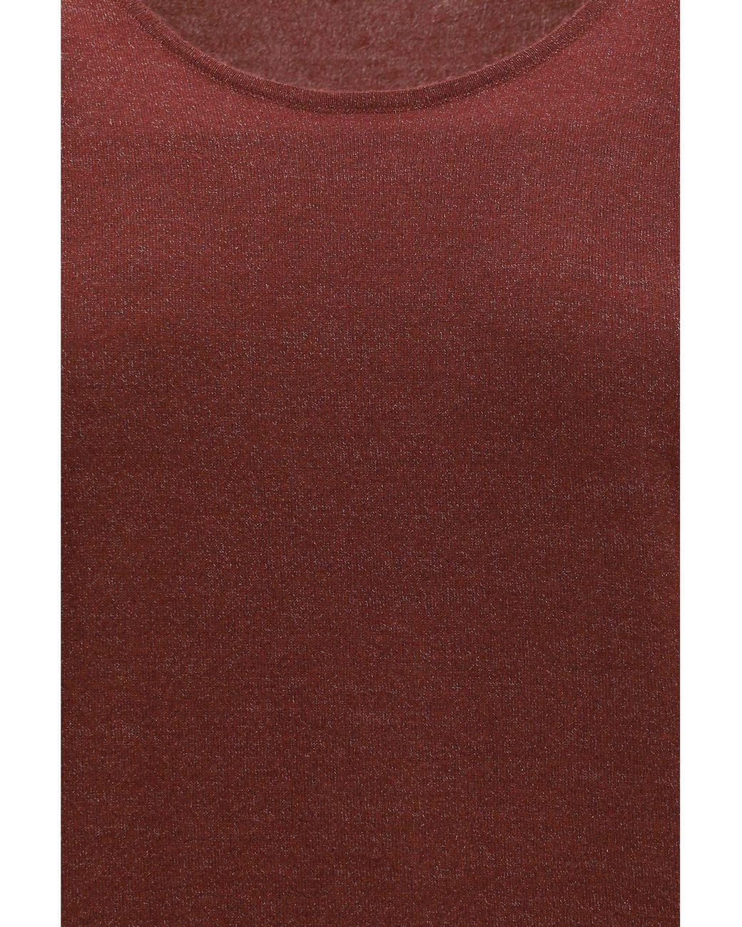 Brunello Cucinelli Red Luminous Knit Tank Top