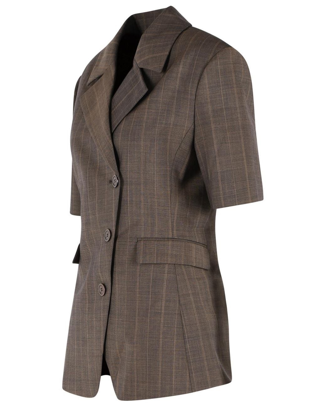 Ganni Gray Wool Blazer