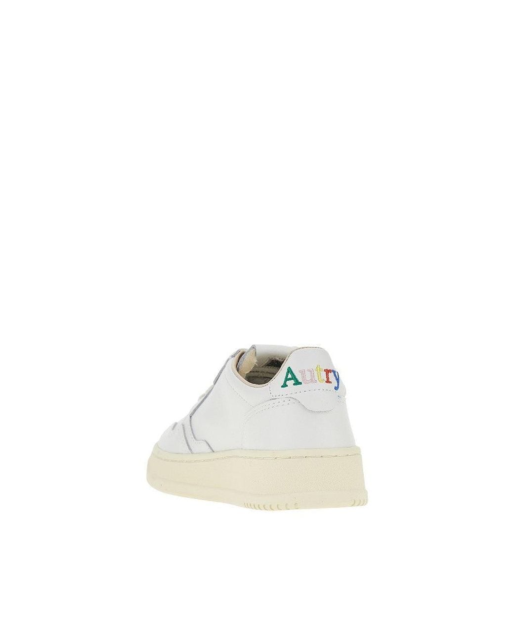 Autry White Multicolour Embroidery Medalist Low Sneakers