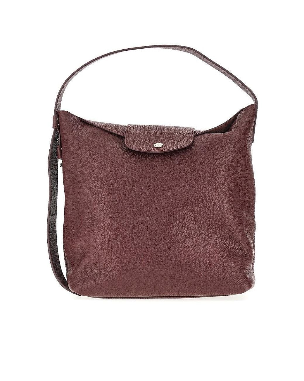 Longchamp Purple Le Cadence Grained Leather Bag