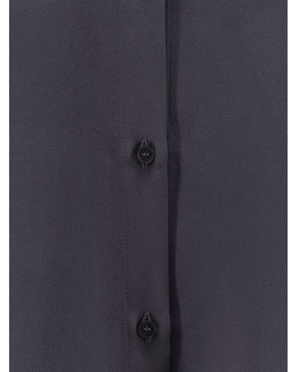 Alysi Blue Silk Shirt