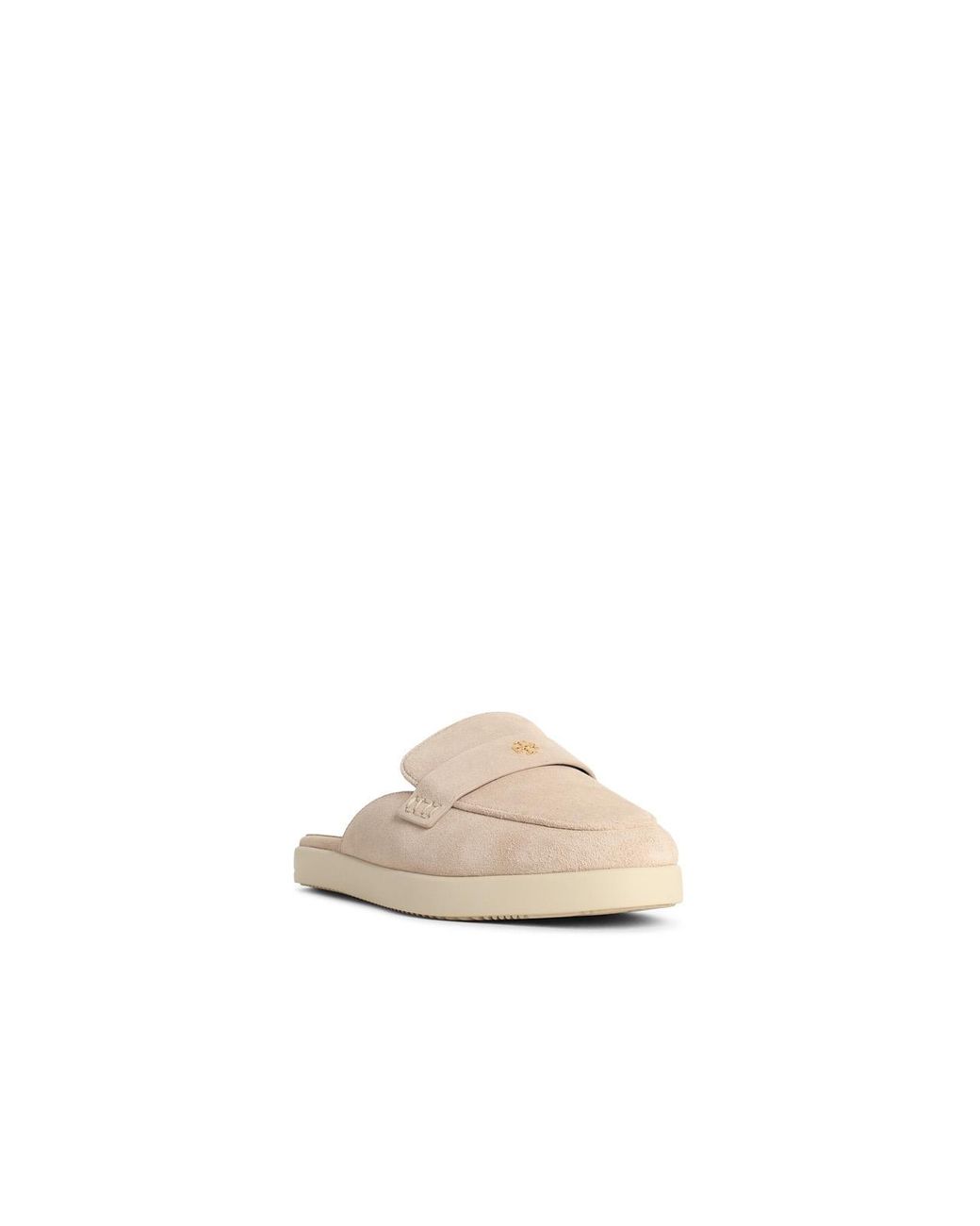 Tory Burch White 'Ballet Sport' Lear Mules