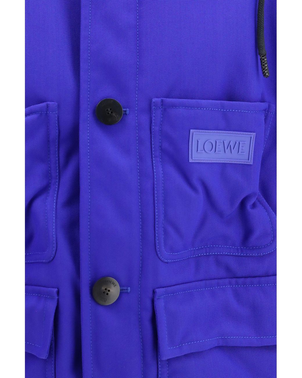 Loewe Blue Technical Fabric Jacket for men