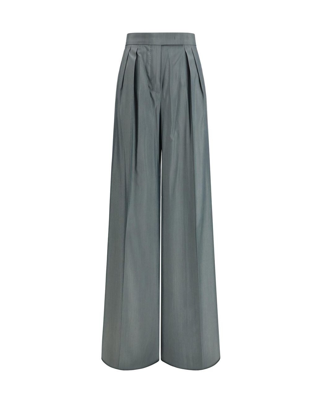Max Mara Gray Virgin Wool Pants