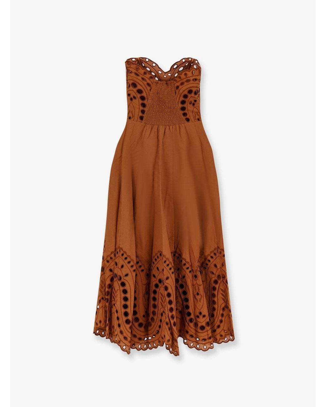 Charo Ruiz Brown Long Dress Marlin