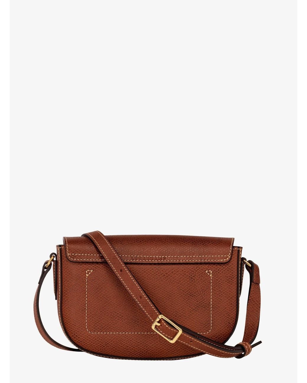 Longchamp Brown Leather Crossbody Bag