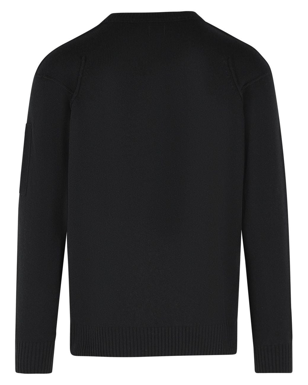 C P Company Black Wool Blend Sweater for men