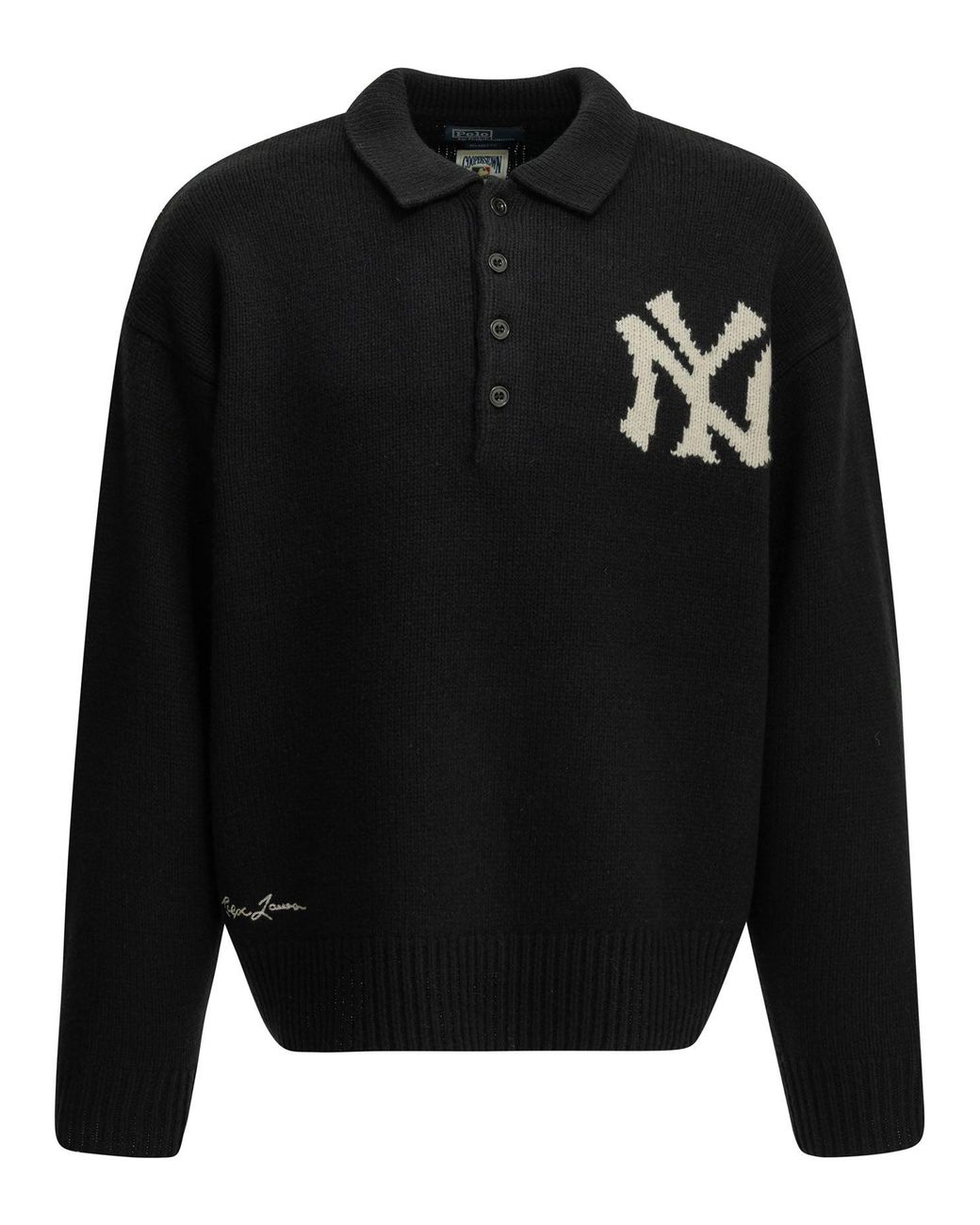Polo Ralph Lauren Black "Yankees" Polo Sweater