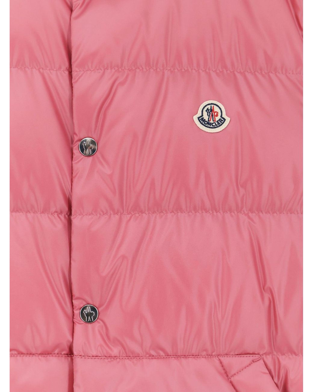 Moncler Pink Restigo Sleeveless Down Jacket for men