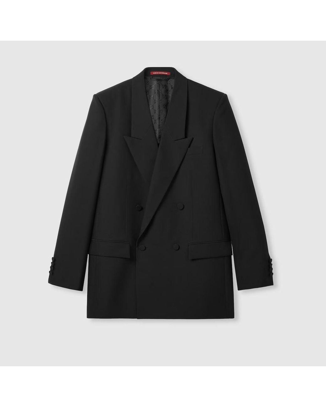 Gucci Black Double-Breasted Jacket for men