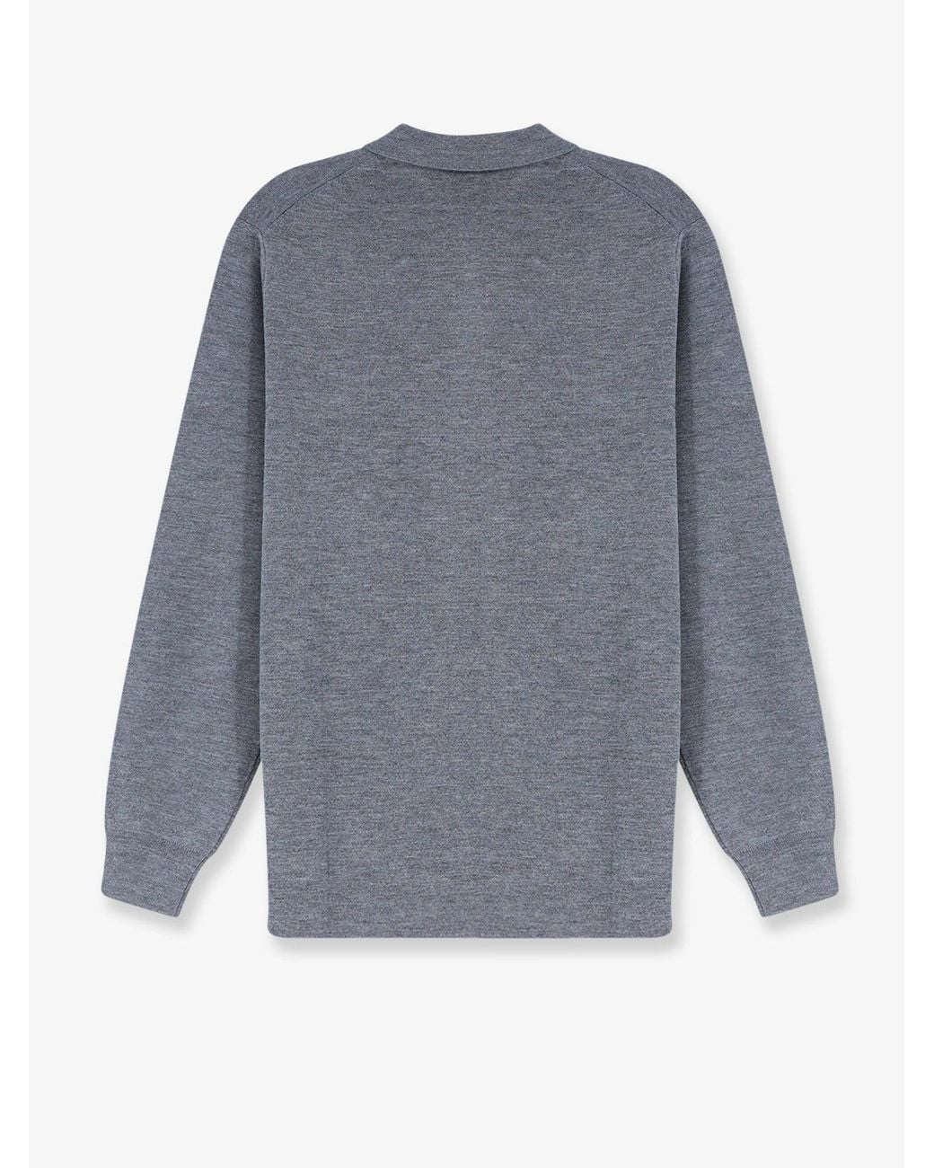 Aspesi Gray Virgin Wool Cardigan