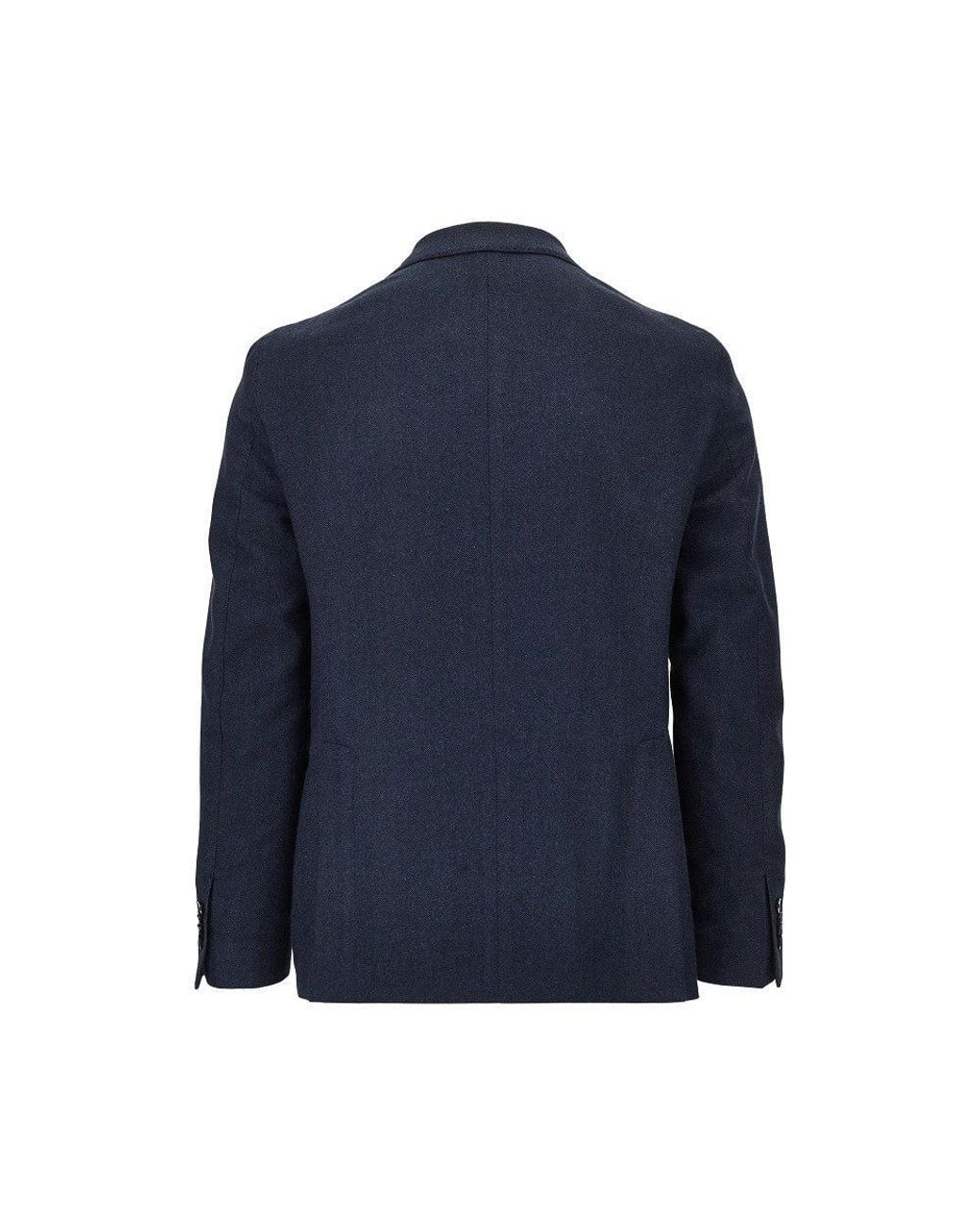 L.b.m. 1911 Blue L. B.M. 1911 'Jack' Single-Breasted Jacket for men