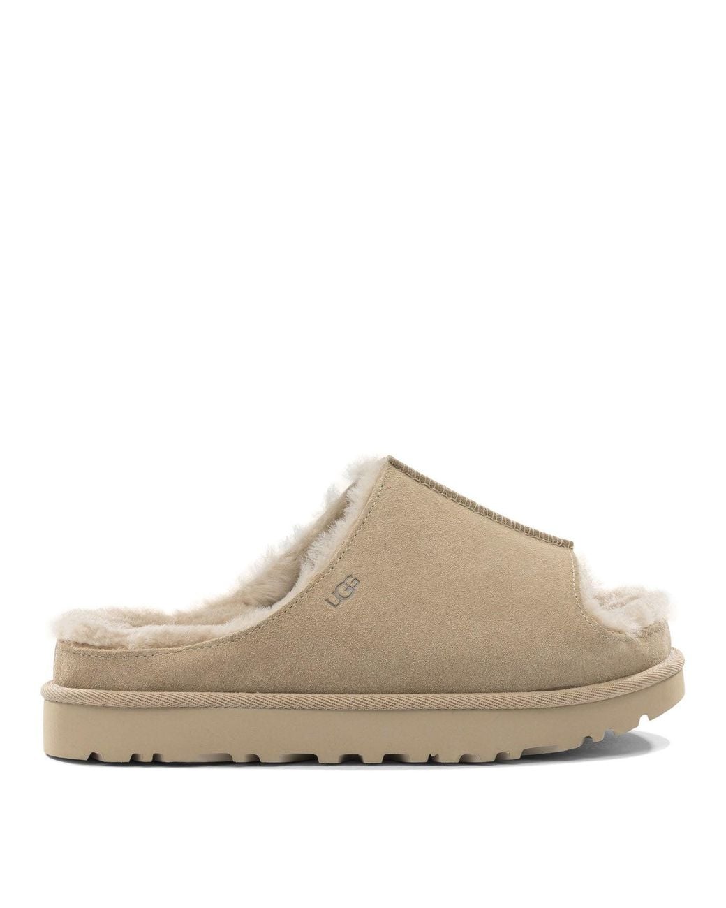 Ugg Brown Suede Rubber Sandals