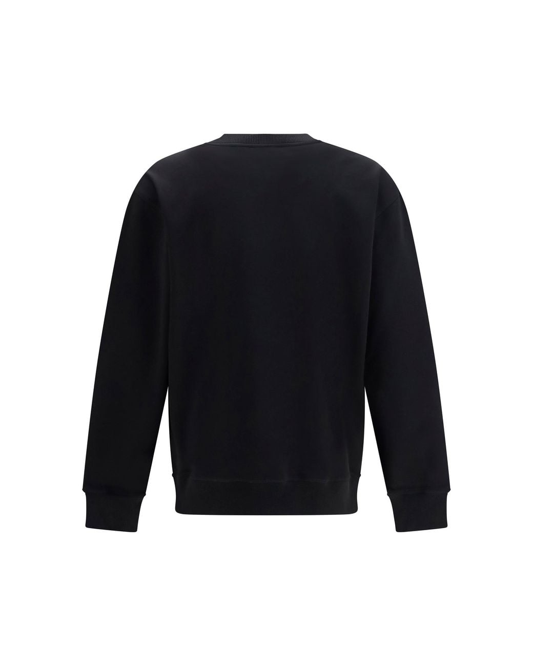 Balmain Blue Embroidered Logo Crewneck Sweatshirt for men