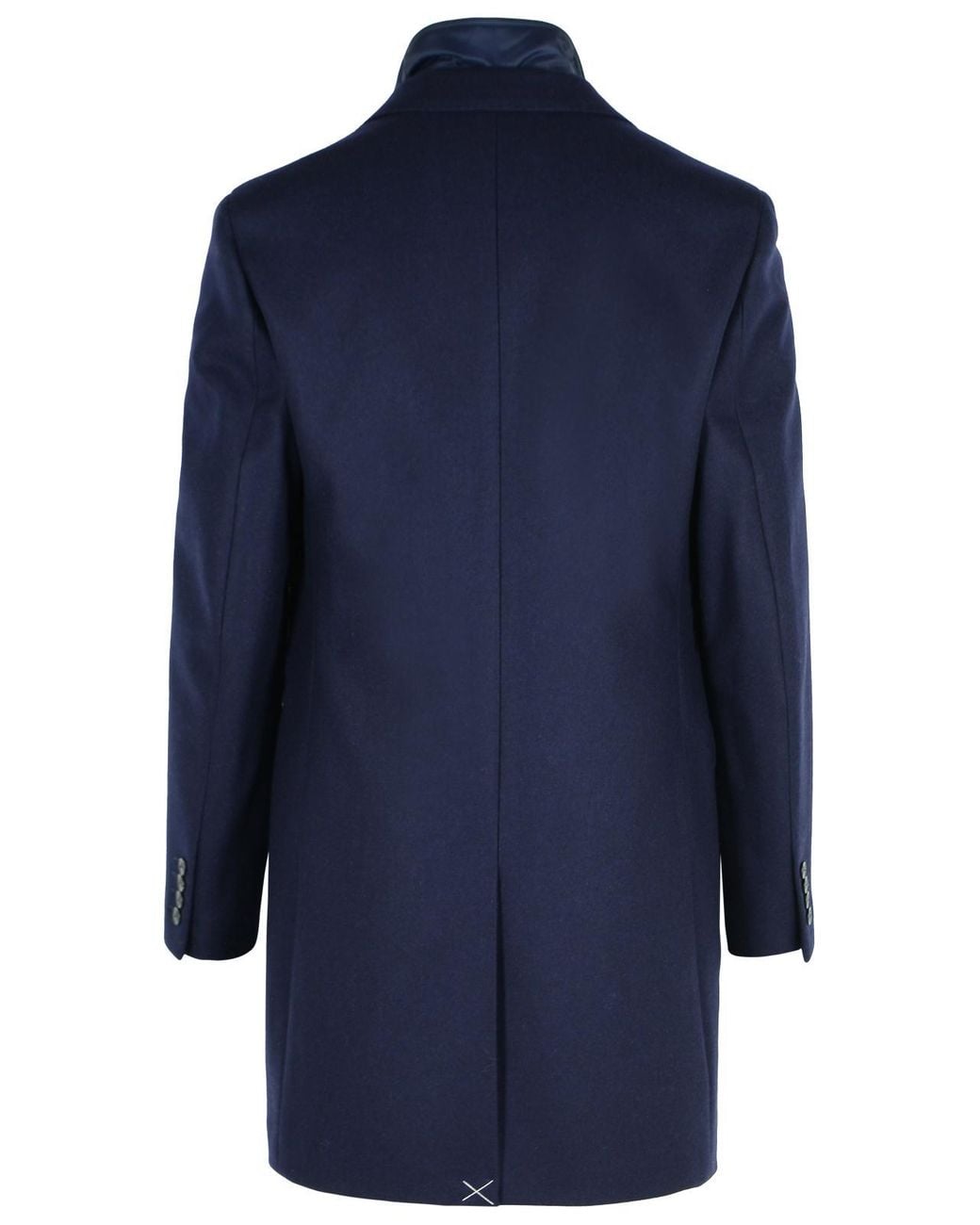 Fay Blue Wool Blend Coat for men