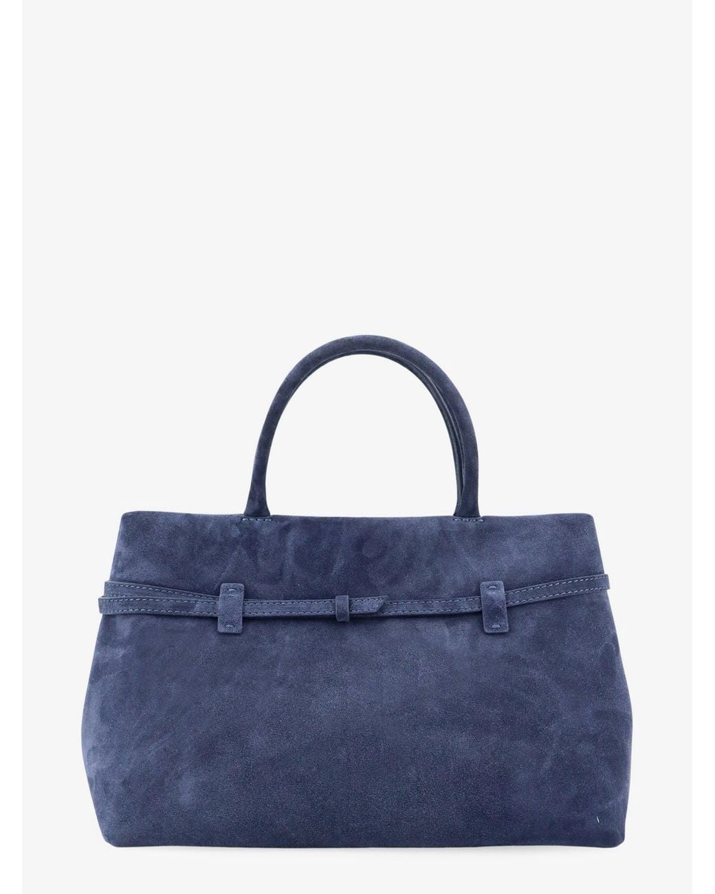 MANU Atelier Blue Le Cambon 35 Suede Handbag